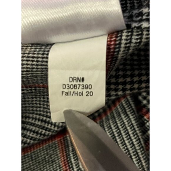 Eddie Bauer Shirt Mens L Classic Fit Black Red Plaid Flannel Cotton Used - Picture 13 of 13